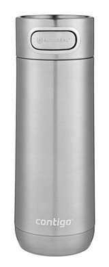 Contigo Luxe 2115522 Paslanmaz Çelik 470 ml Outdoor Matara Termos Gümüş