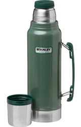 Stanley Classic Paslanmaz Çelik 1 lt Outdoor Matara Termos Yeşil