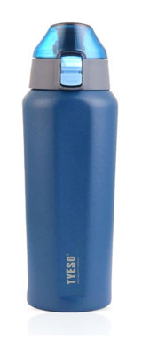 Tyeso Square Paslanmaz Çelik 600 ml Outdoor Matara Termos Mavi