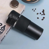 Aliyosso Paslanmaz Çelik-Silikon 400 ml Outdoor Bardak Termos Siyah