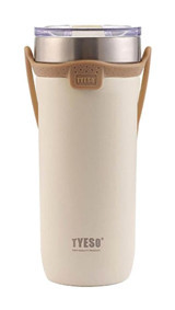 Tyeso Soulmate Paslanmaz Çelik-Silikon 710 ml Outdoor Matara Termos Beyaz