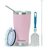 Achimenes Klasik Paslanmaz Çelik 590 ml Pipetli Outdoor Matara Termos Pembe
