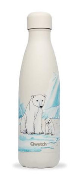 Qwetch QD3464 Paslanmaz Çelik 500 ml Outdoor Matara Termos Fildişi