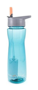 Eco Vessel Aqua Plastik 750 ml Matara Termos Mavi