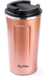 Tantitoni 001-01 Paslanmaz Çelik 500 ml Outdoor Bardak Termos Pembe