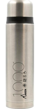 Laken Metal 1 lt Outdoor Matara Termos Gümüş