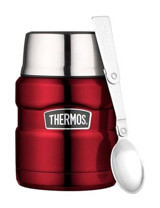Thermos SK3000-184807 Paslanmaz Çelik 480 ml Outdoor Yemek Termos Kırmızı