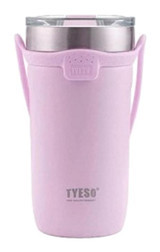 Tyeso Soulmate Paslanmaz Çelik-Silikon 550 ml Outdoor Matara Termos Lila