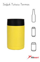 Fitmart Paslanmaz Çelik Outdoor Bardak Termos Sarı
