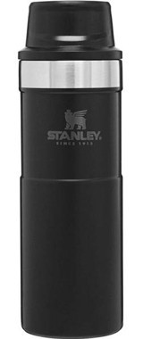 Stanley Trigger Action Paslanmaz Çelik 400 ml Outdoor Matara Termos Siyah