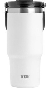Tyeso Daily Need Paslanmaz Çelik 1.05 lt Outdoor Matara Termos Beyaz