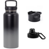 Fitmart Paslanmaz Çelik 950 ml Outdoor Matara Termos Gri-Siyah