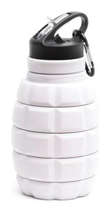 Tcherchı Kamuflaj Paslanmaz Çelik-Silikon 330 ml Pipetli Outdoor Matara Termos Beyaz