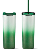Starbucks 11139086 Çelik 400 ml Pipetli Bardak Termos Beyaz - Yeşil
