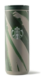 Starbucks Klasik Seri Paslanmaz Çelik 473 ml Outdoor Matara Termos Gri-Yeşil