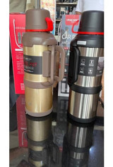 Okadi Metal 400 ml Outdoor Matara Termos Kahverengi