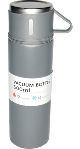 By Timur Sus 304 Paslanmaz Çelik 500 ml Outdoor Matara Termos Antrasit