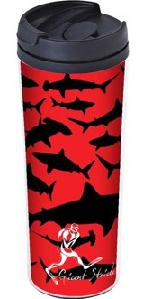 Giant Stride Shark Plastik 550 ml Outdoor Matara Termos Kırmızı