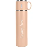Nrd Life Kişiye Özel Paslanmaz Çelik 580 ml Outdoor Matara Termos Pembe