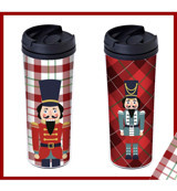 Allmug Kurşun Asker Yılbaşı Plastik 380 ml Outdoor Matara Termos Kırmızı