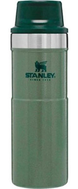 Stanley Classic Trigger-Action Paslanmaz Çelik 0.47 lt Outdoor Matara Termos Yeşil