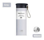 Tcherchı Paslanmaz Çelik 450 ml Outdoor Matara Termos Gri