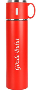 Nrd Life Kişiye Özel Paslanmaz Çelik 580 ml Outdoor Matara Termos Kırmızı