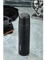 Cooker Paslanmaz Çelik 750 ml Outdoor Matara Termos Siyah