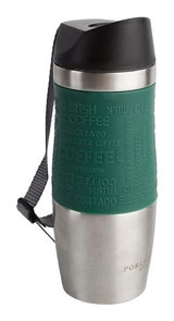 Porland Termo Paslanmaz Çelik 380 ml Outdoor Bardak Termos Yeşil