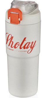 Shotay Tween Paslanmaz Çelik 750 ml Pipetli Outdoor Matara Termos Beyaz