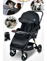 Baby Home 900 X3 Çift Yönlü Katlanabilir 360 Derece Dönen Kabin Tipi Travel Sistem Bebek Arabası