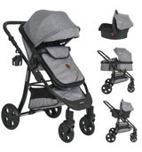 Mamma Goldie Katlanabilir Travel Sistem Bebek Arabası Gri
