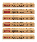 Cook Doğal 8 metre Pişirme Kağıdı 6 adet