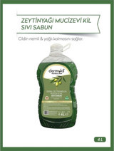 Dermokil Natural Skin Zeytinyağlı Organik Tekli Sıvı Sabun 4 lt