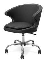 Neodesign Demre Kolçaklı Dönerli Siyah Çalışma Sandalyesi