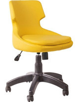 Bubu Home Petit 808 Dönerli Sarı Çalışma Sandalyesi