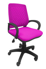 Porziyon Comfy Kolçaklı Dönerli Pembe Çalışma Sandalyesi