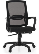 Ivo Office Alissa Kolçaklı Dönerli Siyah Çalışma Sandalyesi