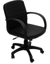 Büro Trend Trend King Kolçaklı Dönerli Siyah Çalışma Sandalyesi