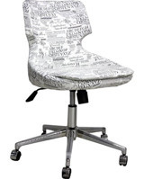 Eddie F-601 Dönerli Beyaz Çalışma Sandalyesi