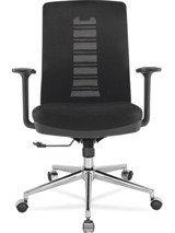 Bubu Home Colbest 05 Kolçaklı Dönerli Siyah Çalışma Sandalyesi