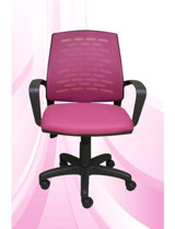 Obc Ofis Büro Concept Savina Kolçaklı Dönerli Pembe Çalışma Sandalyesi