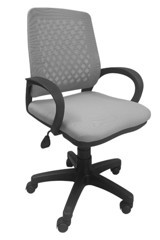 Porziyon Comfy Kolçaklı Dönerli Gri Çalışma Sandalyesi