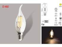 Cata Ct-4062 4 Watt Kıvrık Led Buji Ampul Lamba Gün Işığı