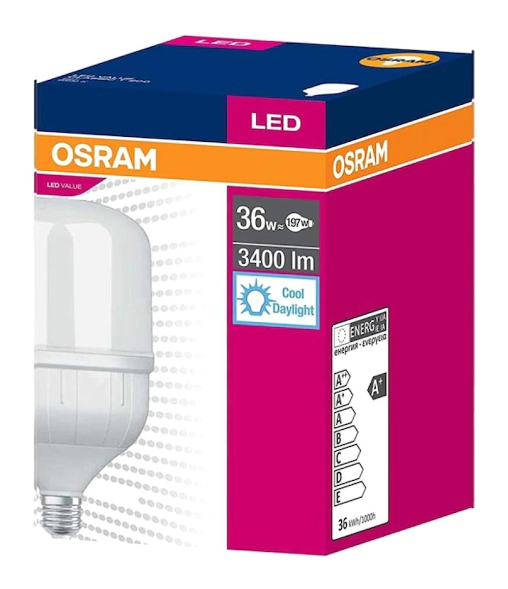 Osram 36W (197W) Büyük Led Ampul Beyaz 6500K Jumbo Torch Ampul E27 Duy