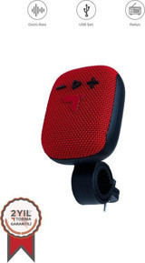 Torima D34 5 W Radyolu Taşınabilir Kırmızı Bluetooth Kulaklık