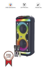 Torima Bts-1993 30 W Işıklı Taşınabilir Siyah Bluetooth Kulaklık