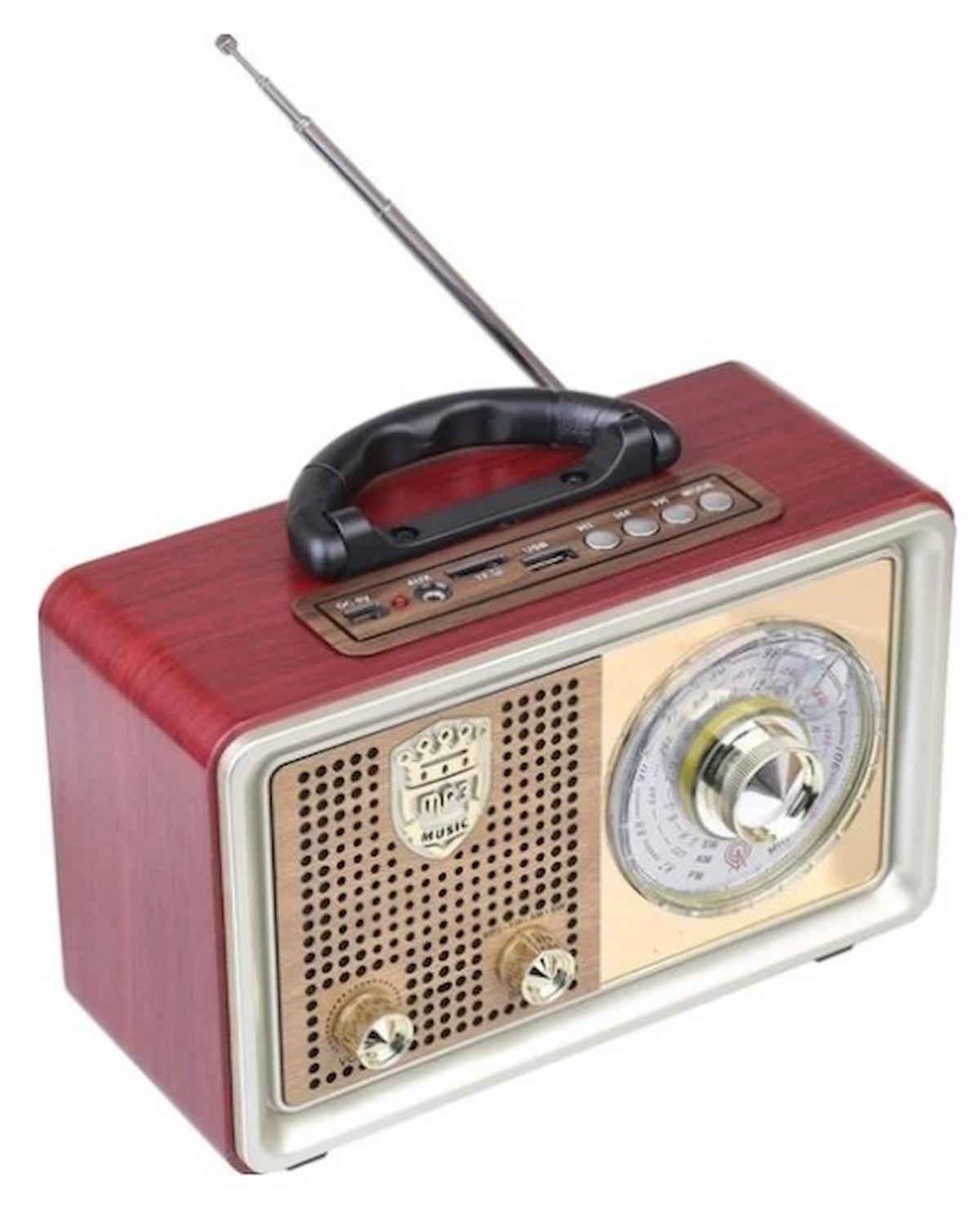 Everton Rt-851 6 W Radyolu Taşınabilir Ahşap Bluetooth Kulaklık