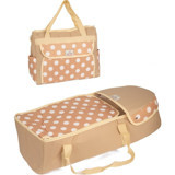Minik Life Puantiyeli 12 kg Kapasiteli Portbebe+Bakım Çantası Kahverengi