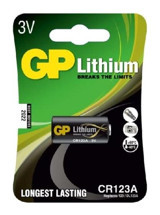 Gp CR123A 3 V 1400 mAh Lityum AA / Kalem Pil